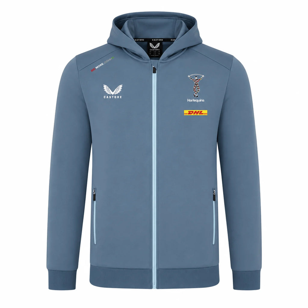 Harlequins Matchday Zip Through Hoodie 23/24