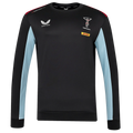 Harlequins 23/24 Training Sweatshirt - Negro manga celeste