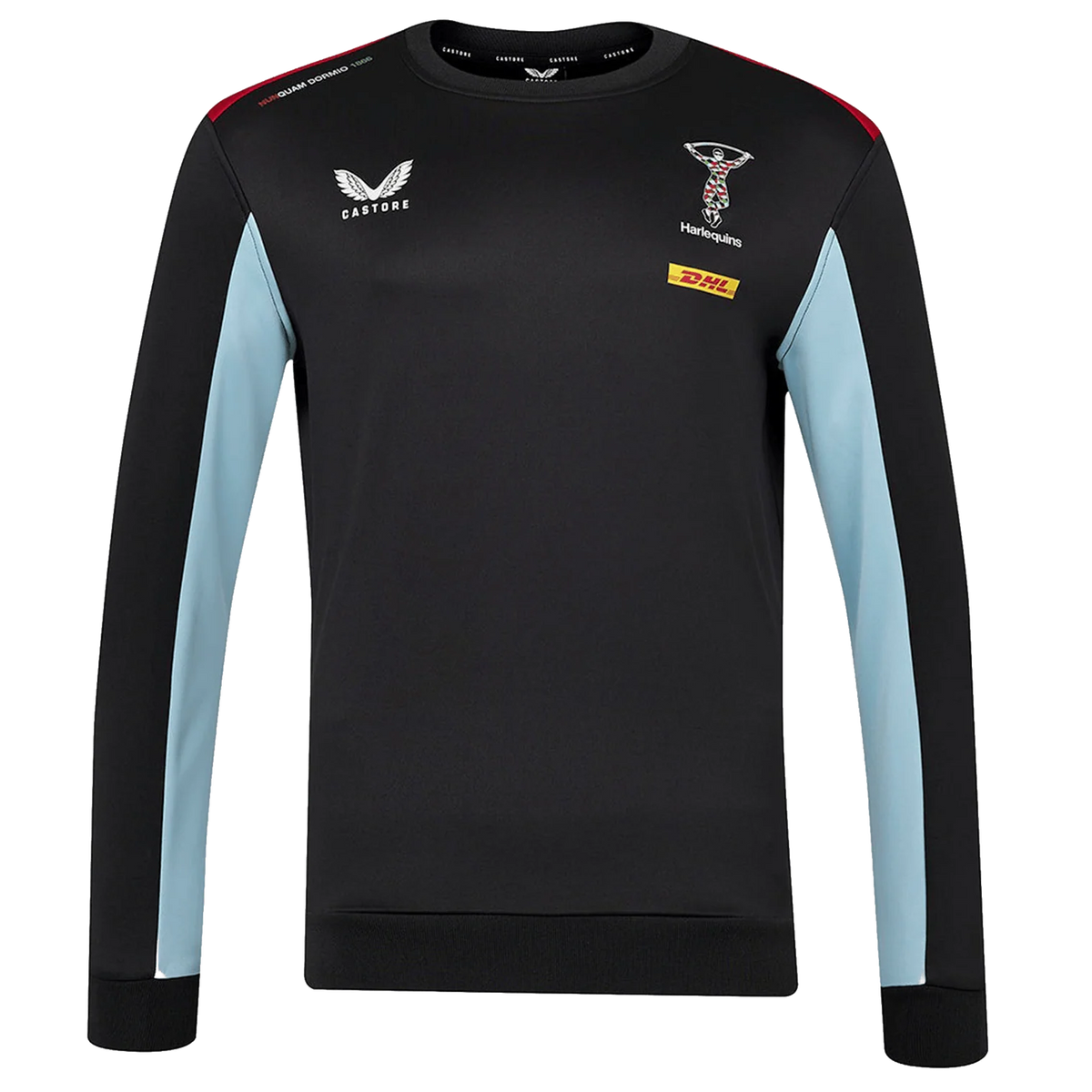 Harlequins 23/24 Training Sweatshirt - Negro manga celeste