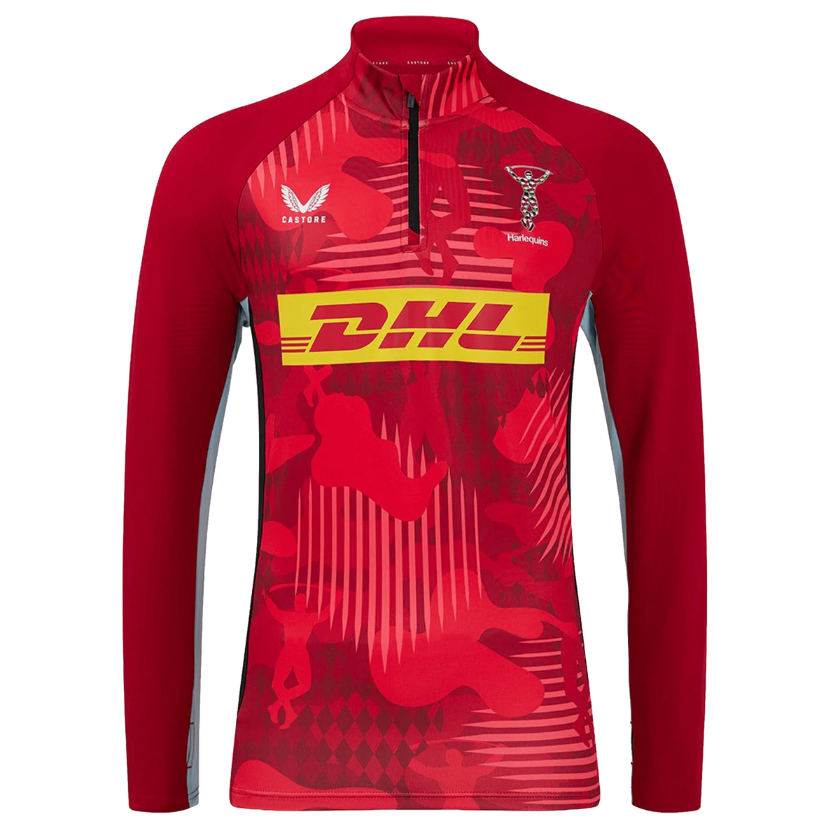Harlequins Rugby Matchday 1/4 Zip - Rojo