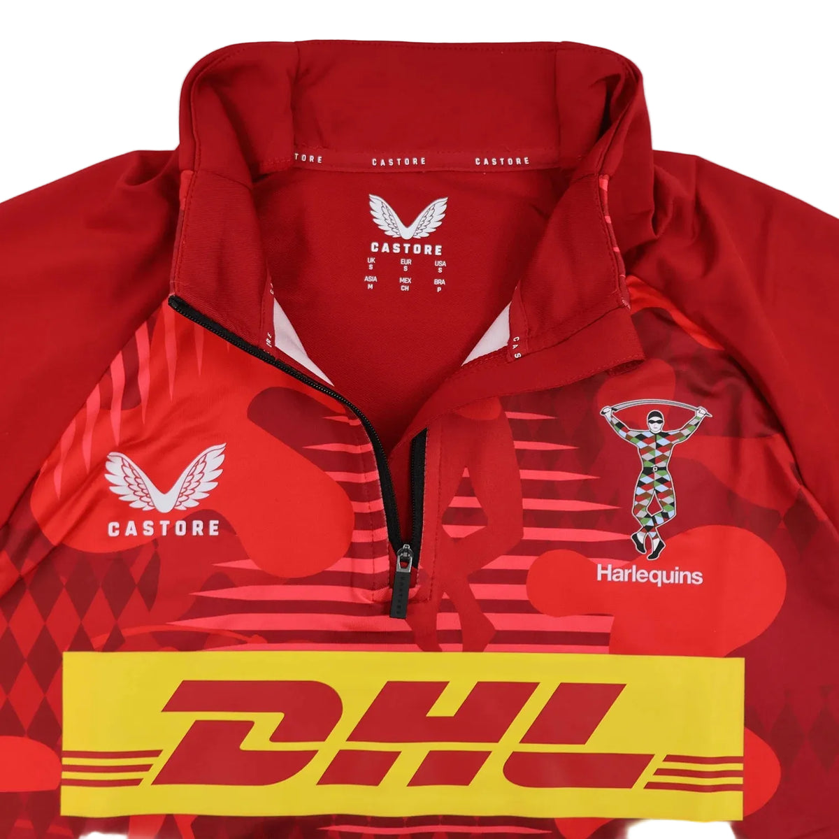 Harlequins Rugby Matchday 1/4 Zip - Rojo