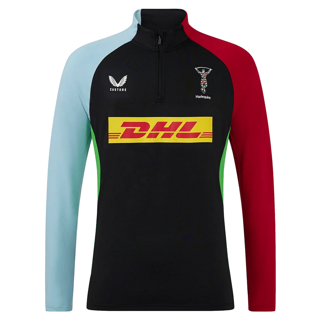 Harlequins Rugby Matchday 1/4 Zip - Negro