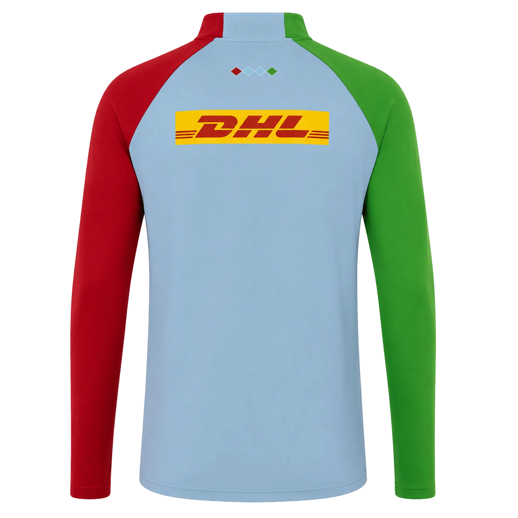 Harlequins Rugby Matchday 1/4 Zip - Celeste